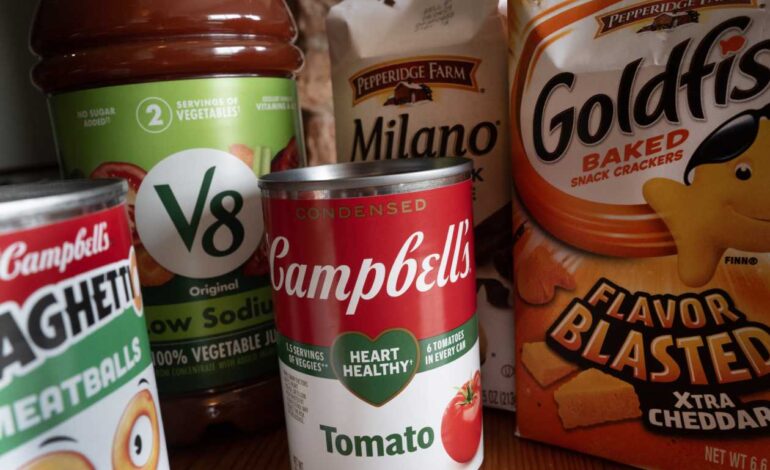 Campbell’s Surges After Beating Earnings Forecast Amid Cost Pressures
