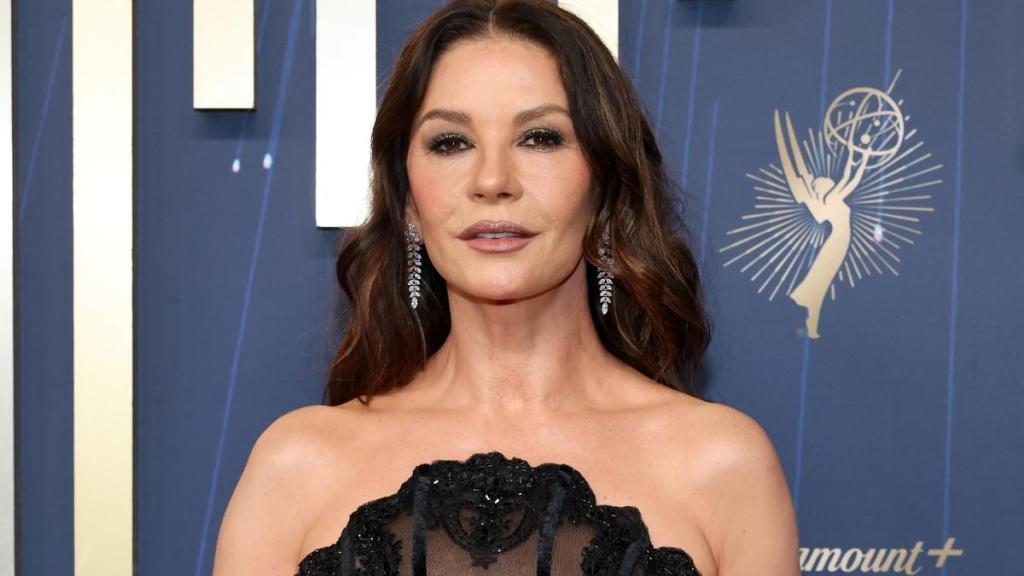 Catherine Zeta-Jones Stuns in Morticia-Inspired Gown at Emmys