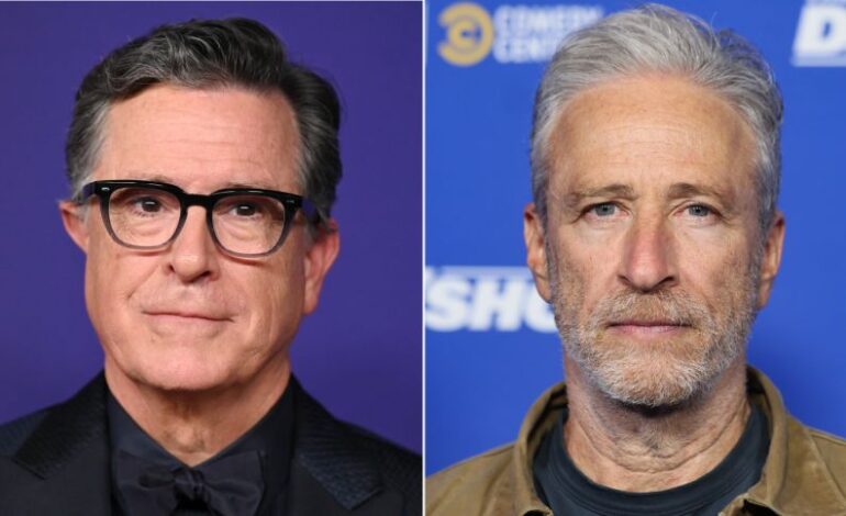 Colbert and Stewart Defend Kimmel as ABC Suspends Show Indefinitely