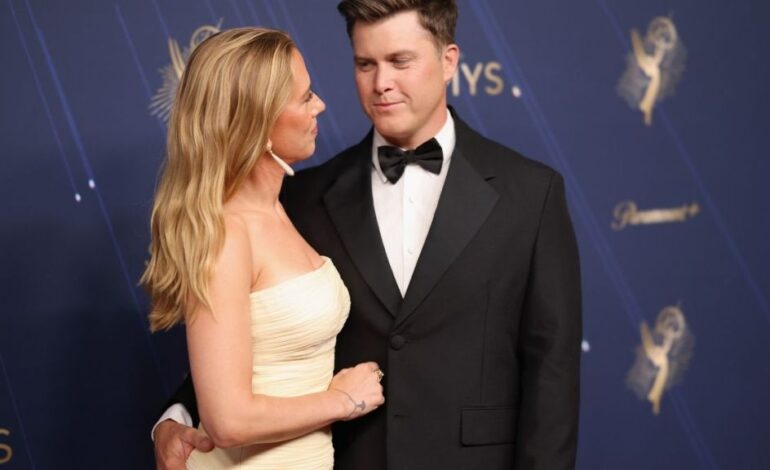 Colin Jost and Scarlett Johansson Steal the Show at 2025 Emmys