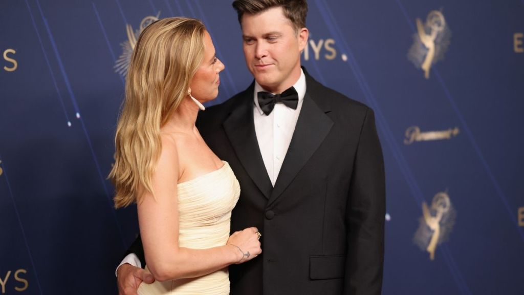 Colin Jost and Scarlett Johansson Steal the Show at 2025 Emmys