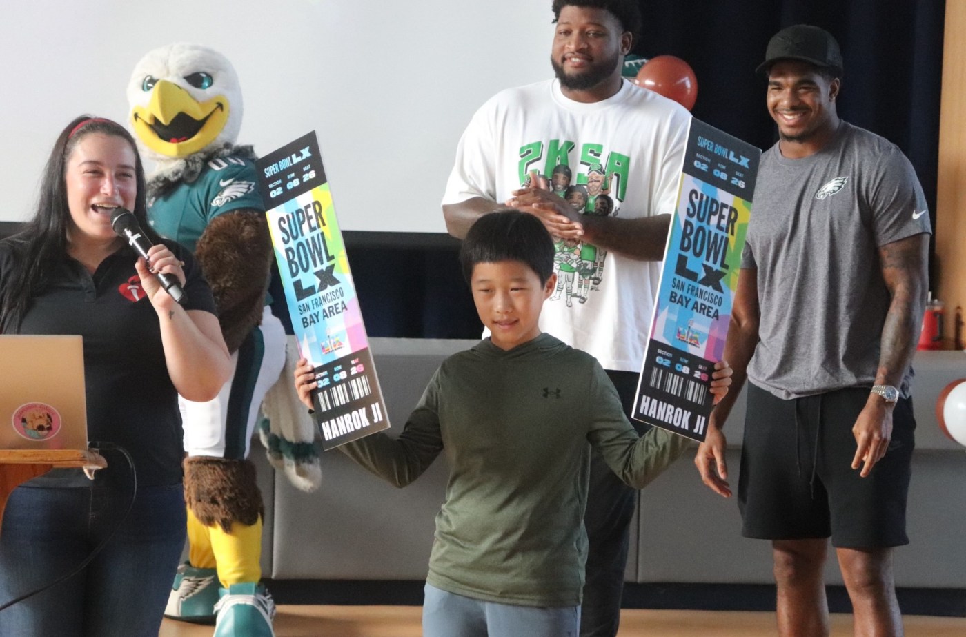 Eagles Surprise Student with Super Bowl Tickets for CPR Skills