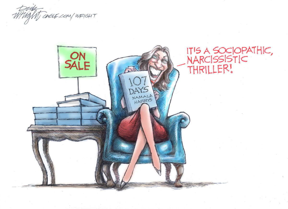 Editorial Cartoons Reflect on Kamala Harris’s New Book