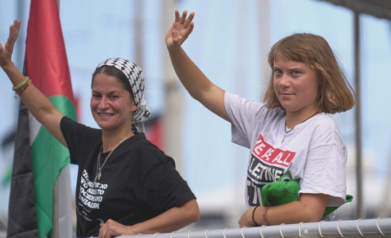 Greta Thunberg’s Gaza Flotilla Faces Blockade, Experts Warn