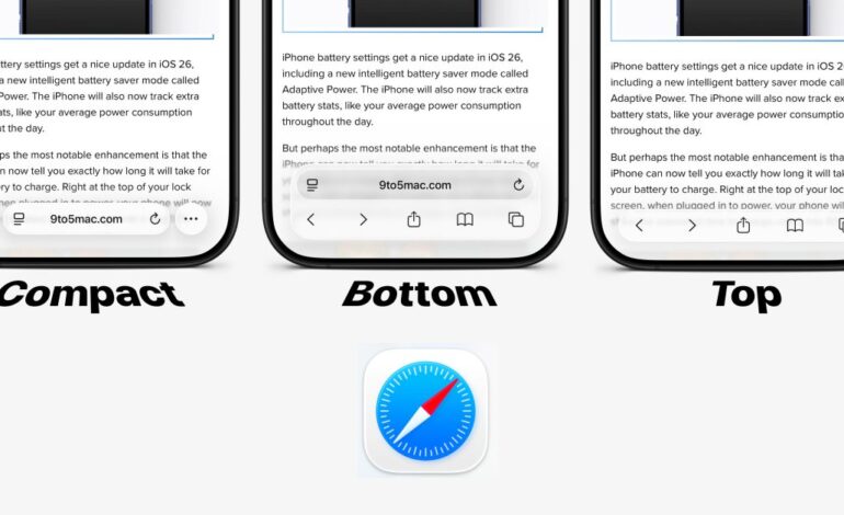 iOS 26 Unveils New Safari Toolbar Design for iPhone Users