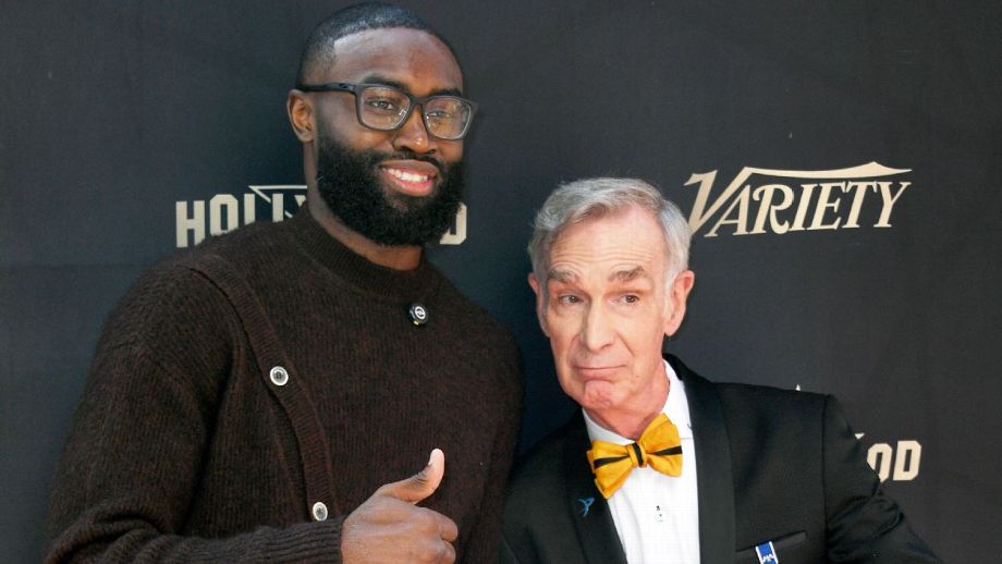 Jaylen Brown Celebrates Bill Nye at Hollywood Walk of Fame Dedication