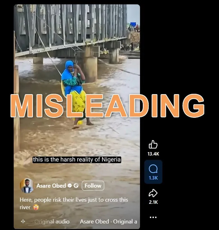 Misleading Video of Collapsed Bridge Misattributed to Nigeria