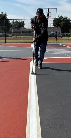 New Outdoor Basketball Court Nears Completion in Great Bend