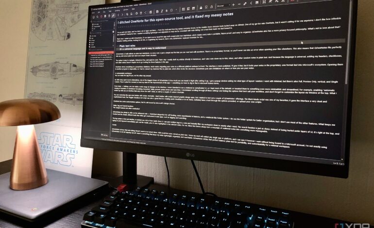 Open-Source QOwnNotes Revolutionizes Note-Taking Experience