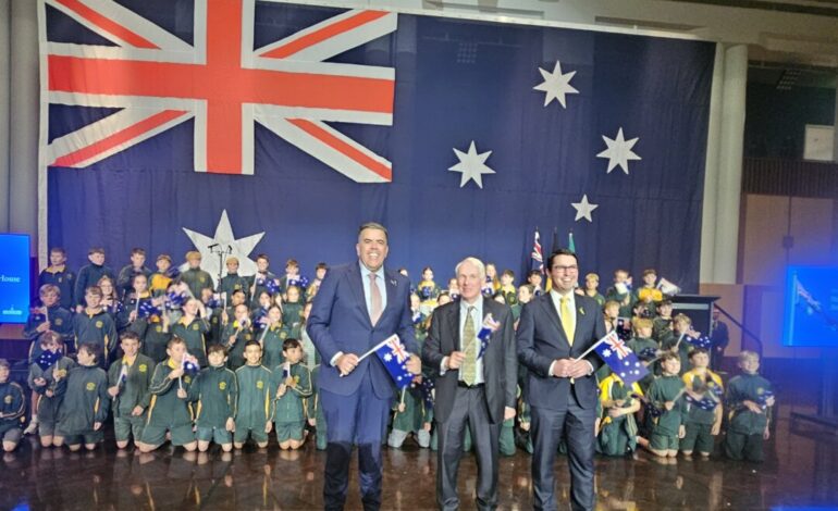 Parliament Commemorates 124 Years of the Australian National Flag
