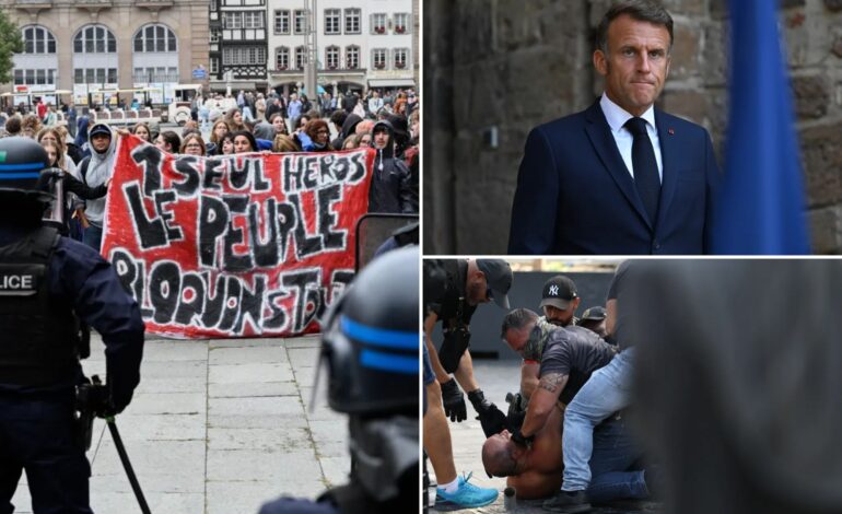 Protests Erupt Across France as Macron Appoints New Prime Minister