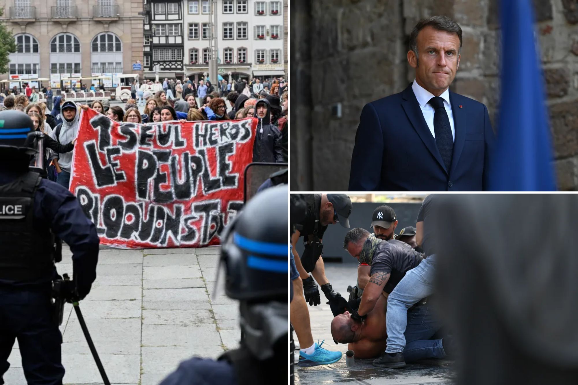 Protests Erupt Across France as Macron Appoints New Prime Minister
