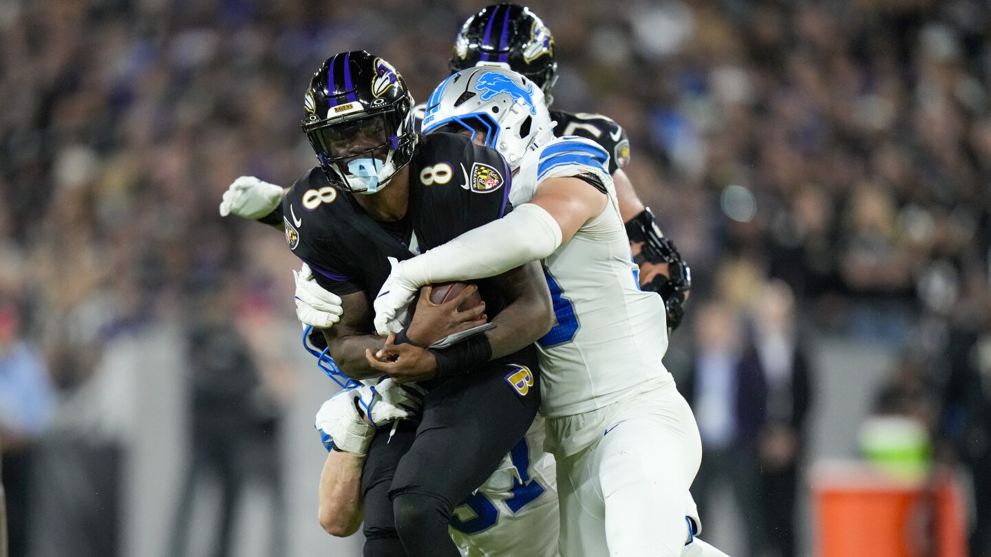Ravens Suffer Devastating 38-30 Loss to Lions, Jackson Sacked 7 Times