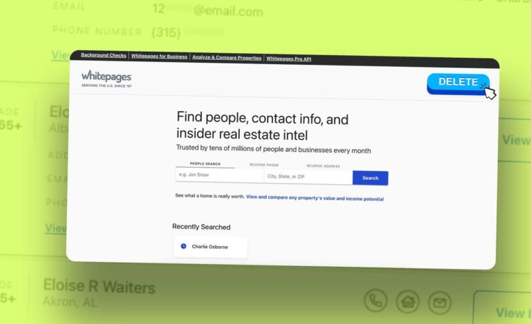 Remove Your Personal Information from WhitePages in 5 Steps