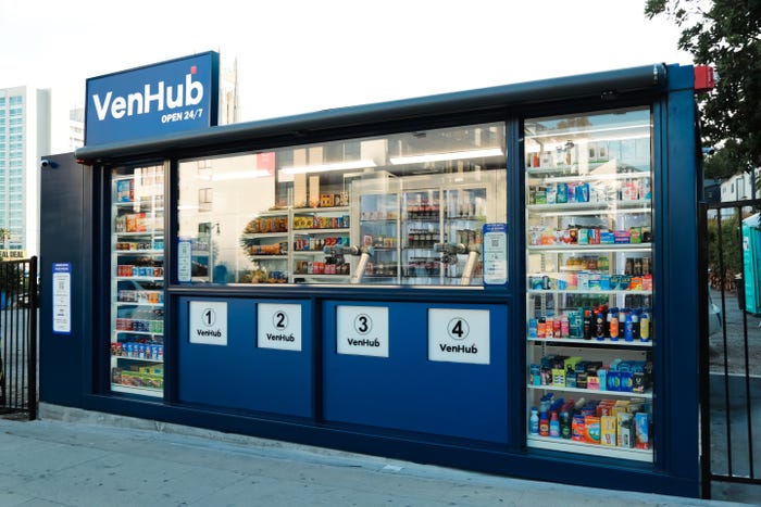 Robots Serve Snacks 24/7 at VenHub’s New LA Convenience Stores