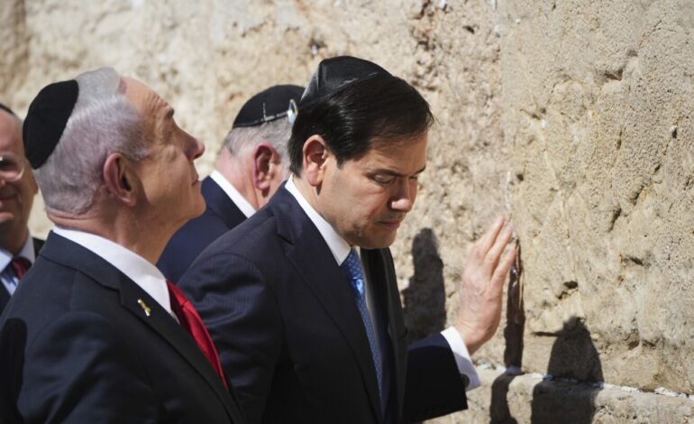 Rubio Urgently Visits Israel After Qatar Attack on Hamas Operatives