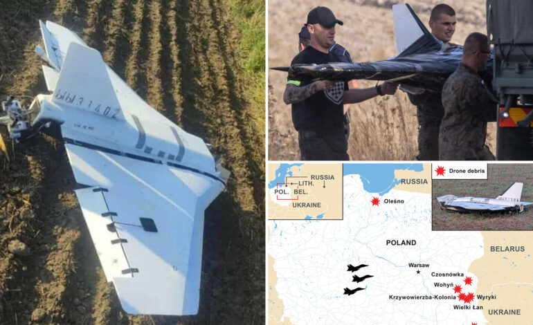 Russian Drones Intrude 150 Miles into Poland, NATO Responds Firmly