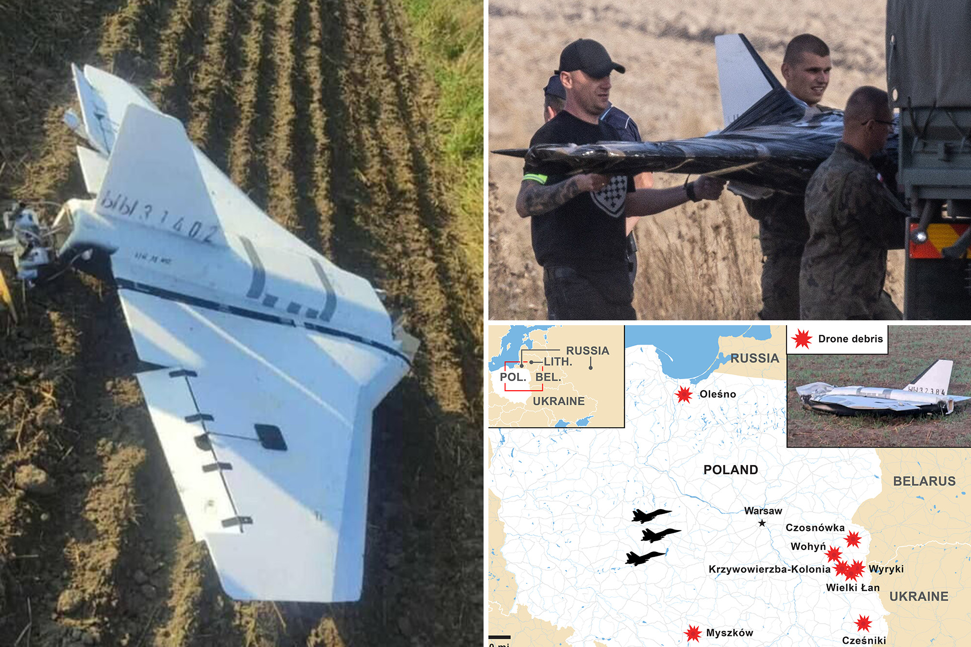 Russian Drones Intrude 150 Miles into Poland, NATO Responds Firmly