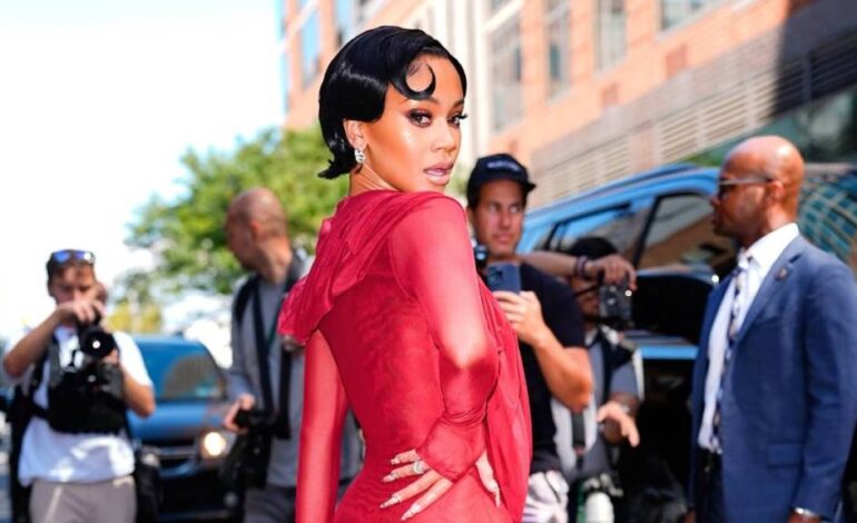 Saweetie Stuns in Sheer Dress at NYC Fashion Show, Captivates Crowd