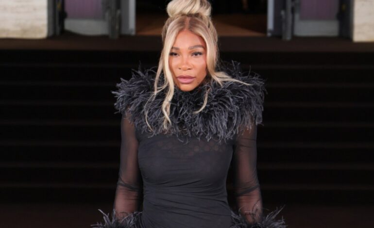 Serena Williams Stuns in Sheer Black Dress at Gucci Premiere