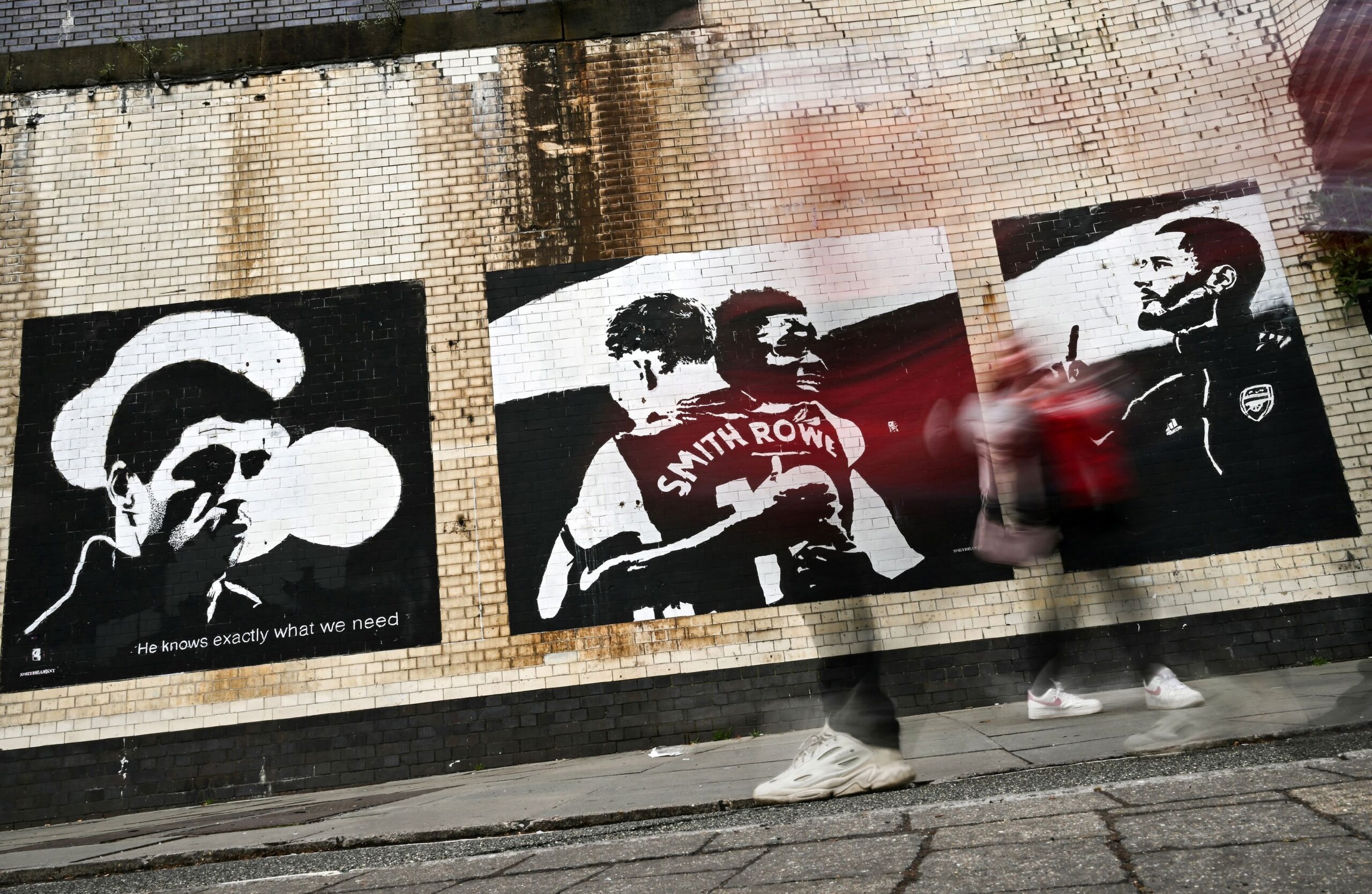 Street Artist Northbanksy Transforms Arsenal Stadium with Murals