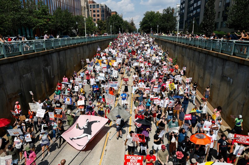 Thousands March in D.C. to Protest Trump’s Troop Deployment