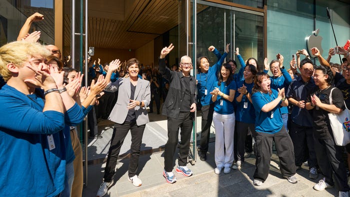 Tim Cook Unveils Custom Nike Sneakers at Tokyo Apple Store Event
