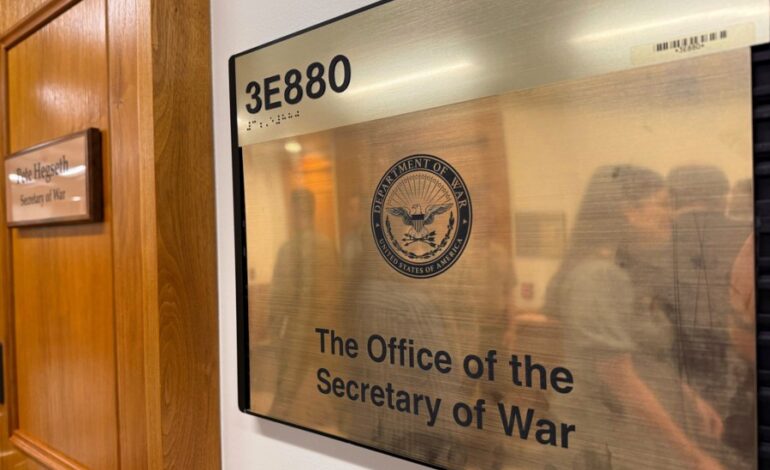 Trump Renames Pentagon, Sparking Debate on Military Policy