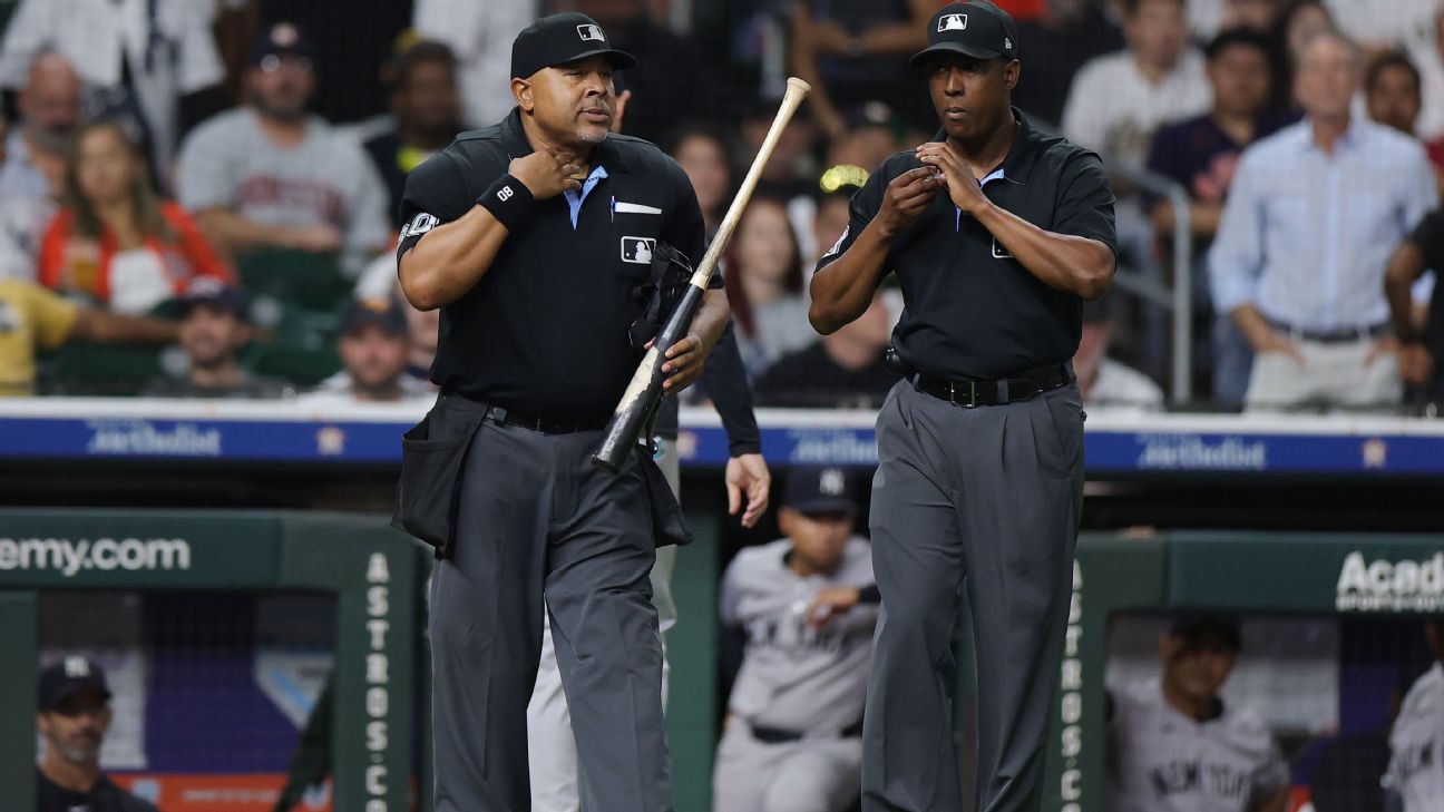 Umpires Confiscate Astros’ Trammell’s Bat During Yankees Win