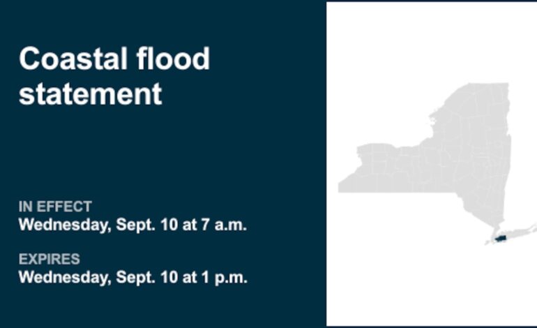 Urgent Coastal Flood Warning Issued for Queens and Nassau