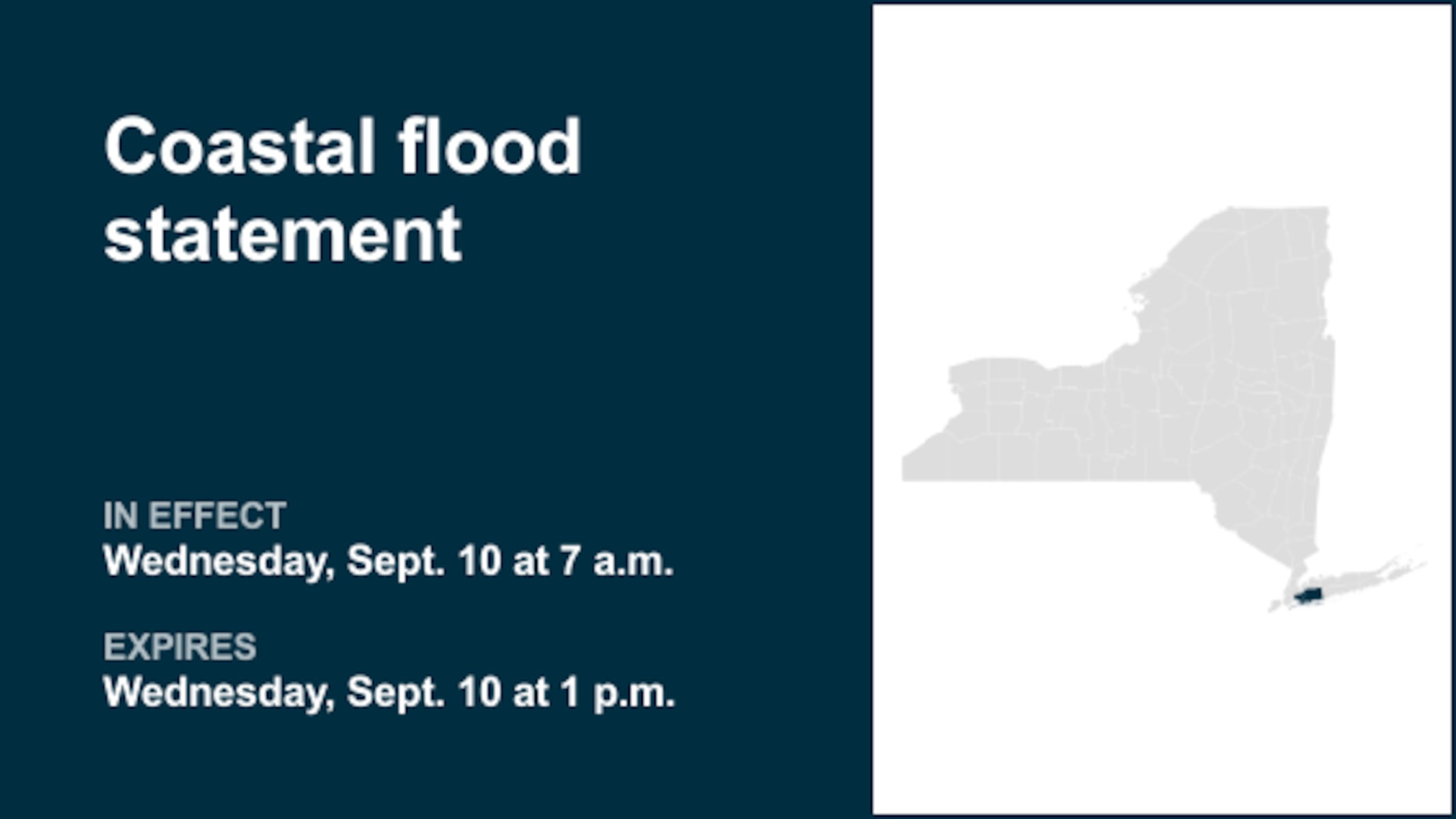 Urgent Coastal Flood Warning Issued for Queens and Nassau