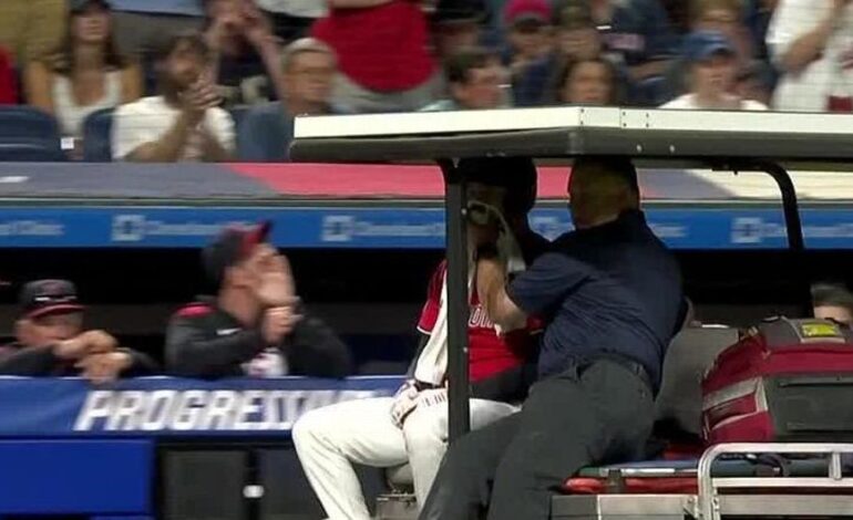 Urgent: David Fry Carted Off After 99 MPH Pitch Hits Face
