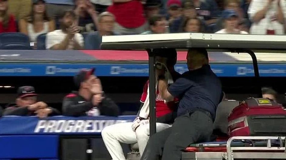 Urgent: David Fry Carted Off After 99 MPH Pitch Hits Face