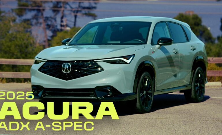 Acura Unveils 2025 ADX A-Spec SUV: Key to Brand’s Future