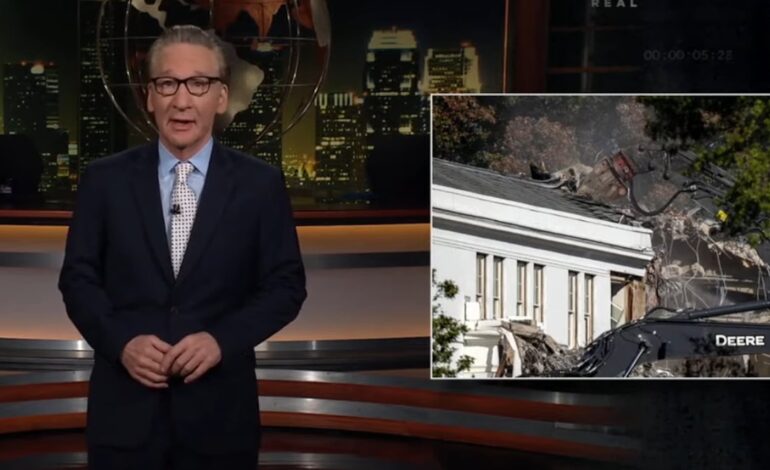 Bill Maher Reacts to Trump’s Rapidly Expanding White House Project