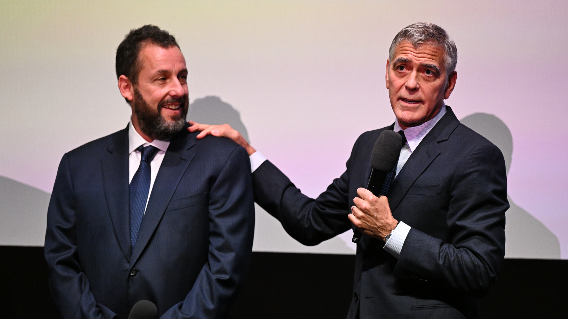 Clooney and Sandler Celebrate Jim Broadbent at London Premiere