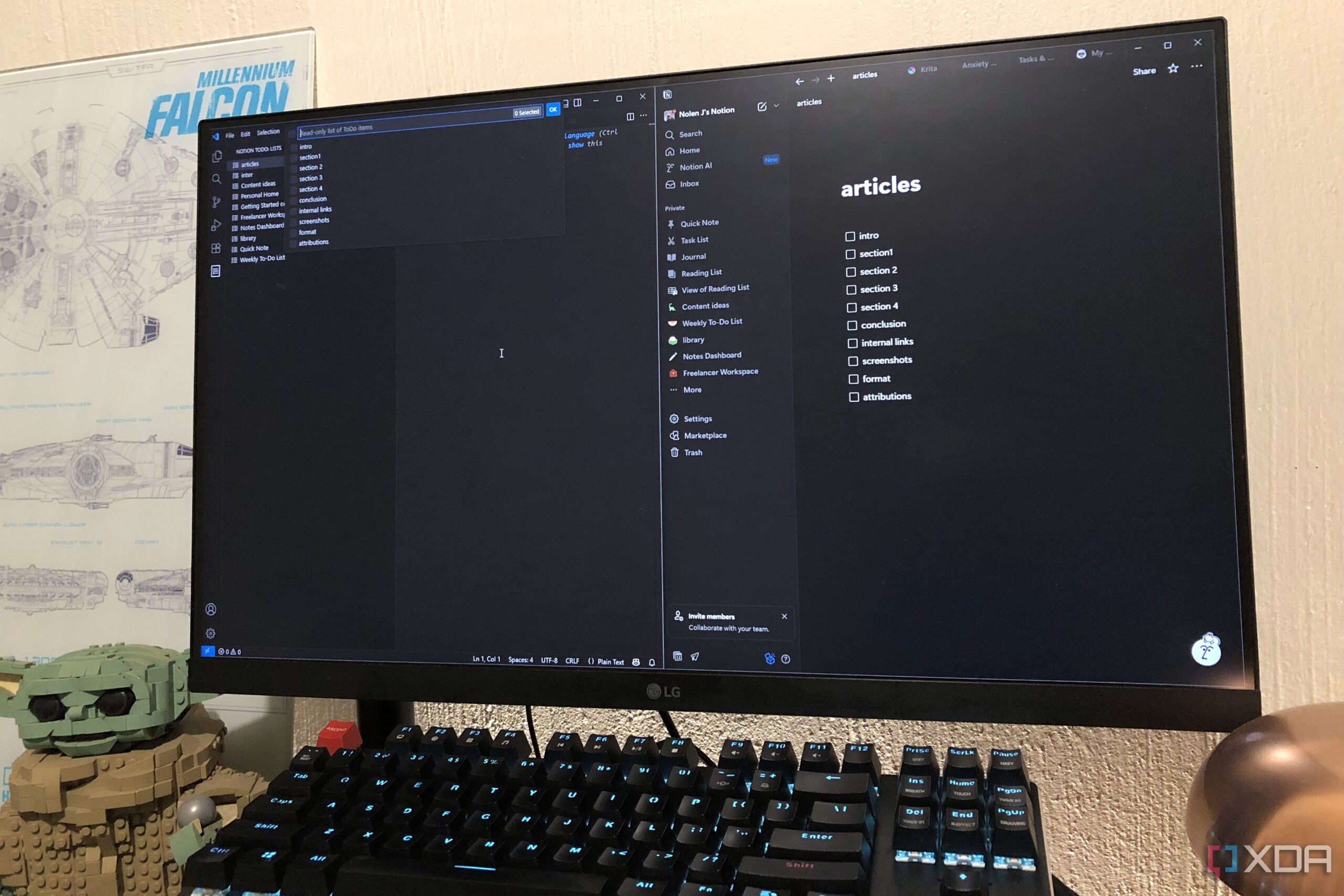 Combining Notion and VSCode Elevates Productivity for Creatives