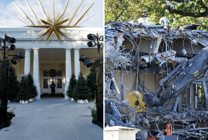 East Wing Demolition Underway for Trump’s $300M Ballroom Project