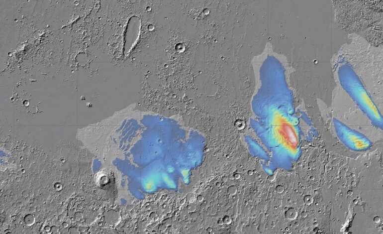 Explosive Volcanism on Mars May Reveal Hidden Ice Deposits