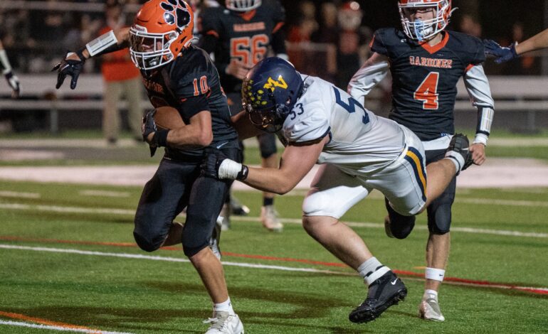 Gardiner Tigers Surge to 5-0 with 28-8 Win Over Medomak Valley
