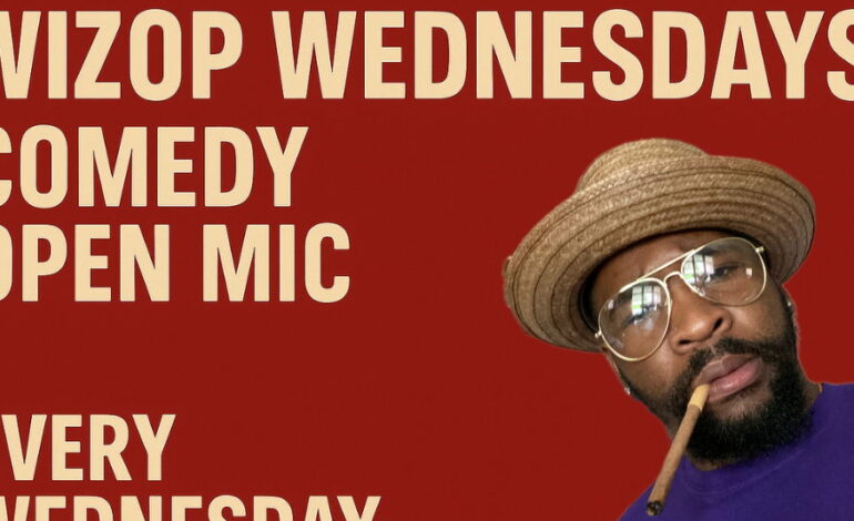 Get Ready for Wizop Wednesdays: Open Mic Comedy Starts 9:30 PM!