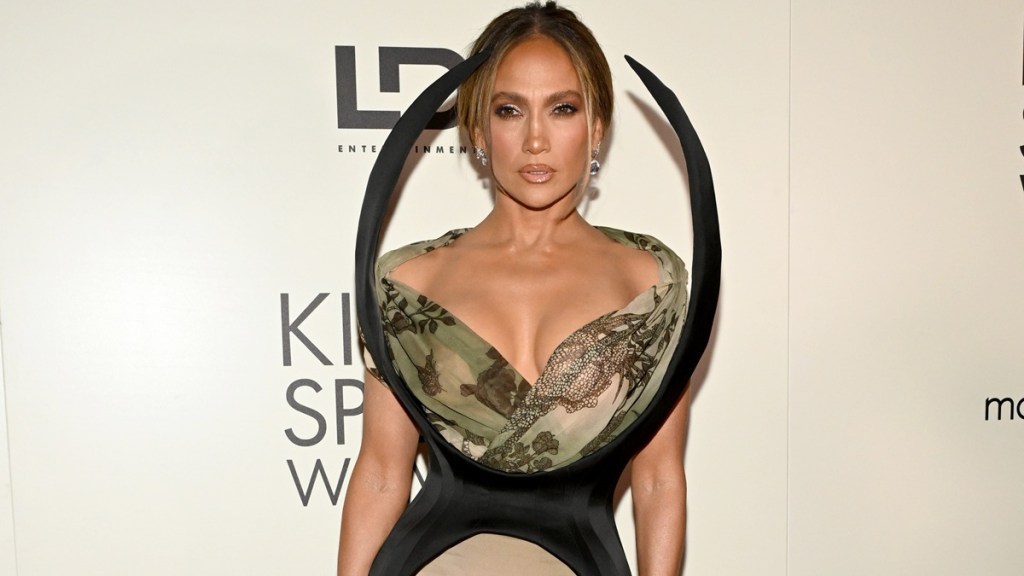 Jennifer Lopez Stuns in Spider-Inspired Gown at NYC Screening