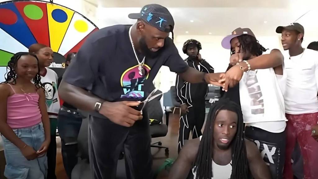 LeBron James Cuts Kai Cenat’s Dreadlocks in Epic Stream Event