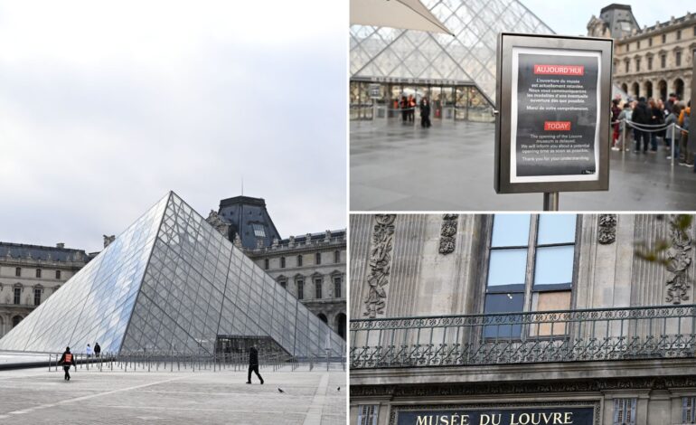 Louvre Museum Closes After Daring Daylight Jewel Heist