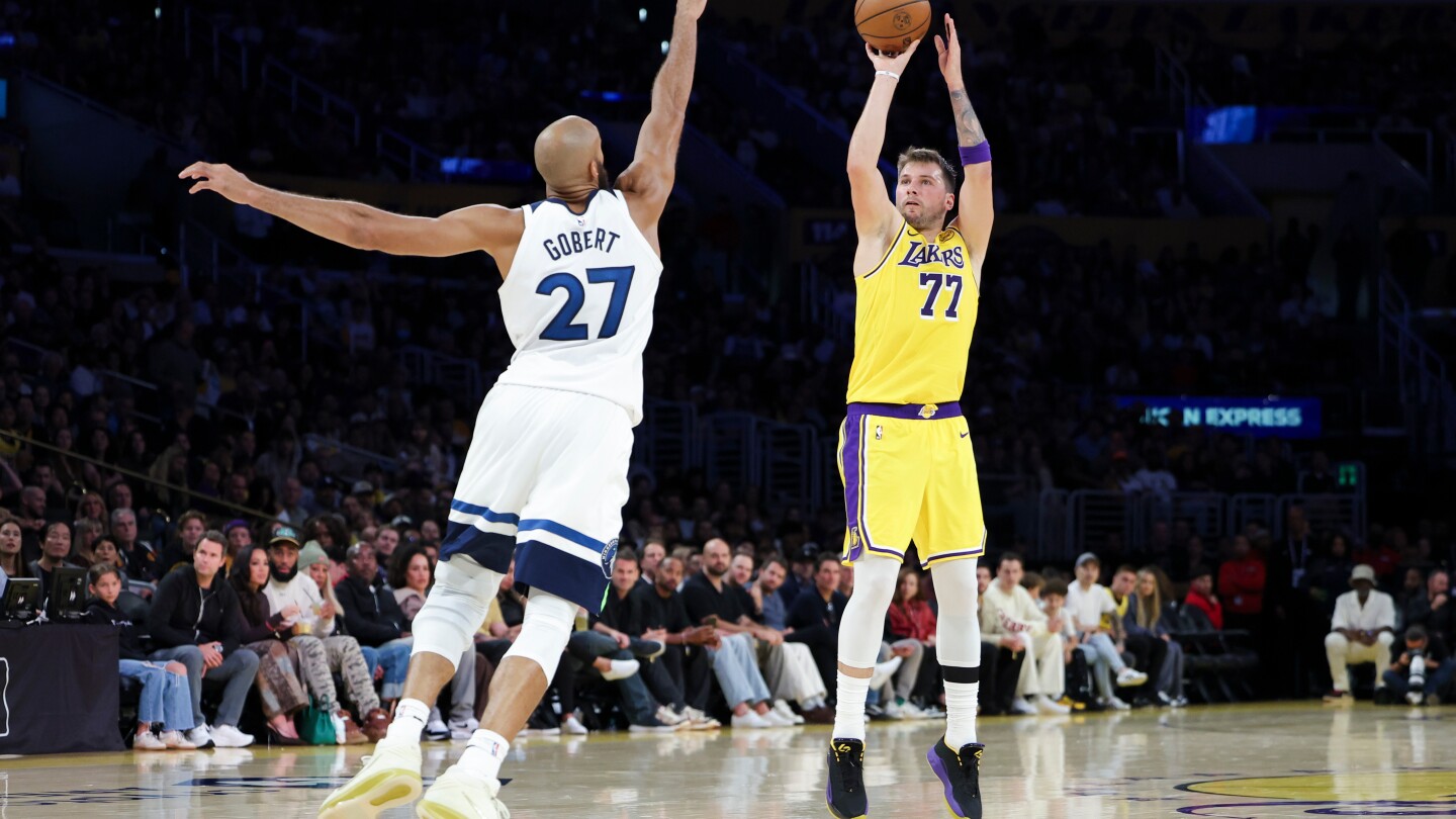 Luka Doncic Drops 49 Points in Lakers’ 128-110 Victory Over Timberwolves