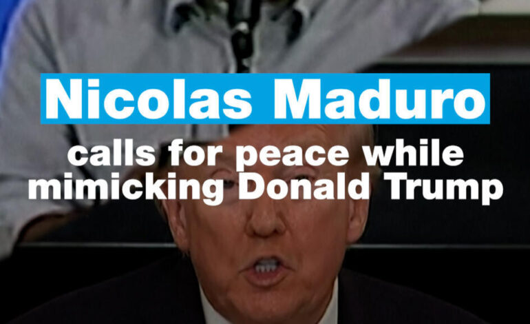 Maduro Calls for Peace as Tensions with U.S. Escalate