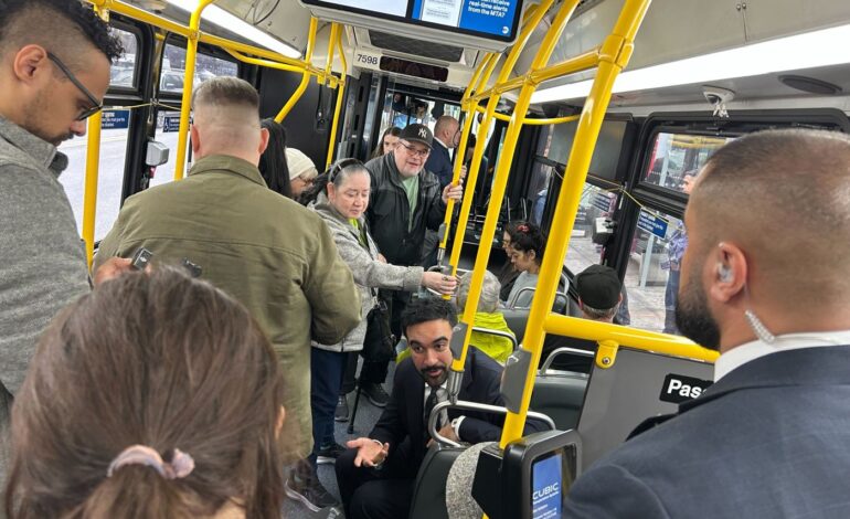 Mamdani Promises Public Transit Commute as NYC Mayoral Candidate