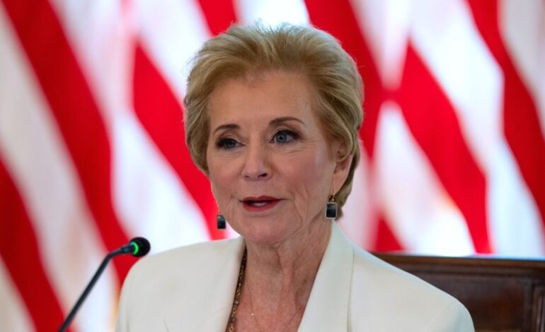 McMahon Advocates for Elimination of Education Department Amid Shutdown
