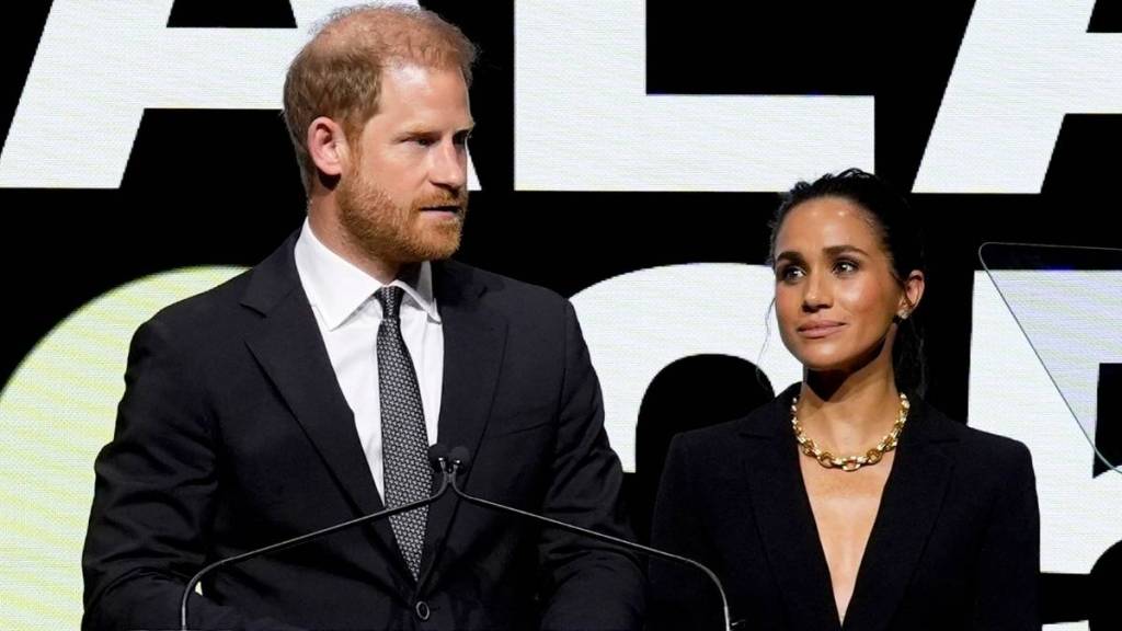 Meghan Markle Dazzles in Armani at NYC Gala with Prince Harry