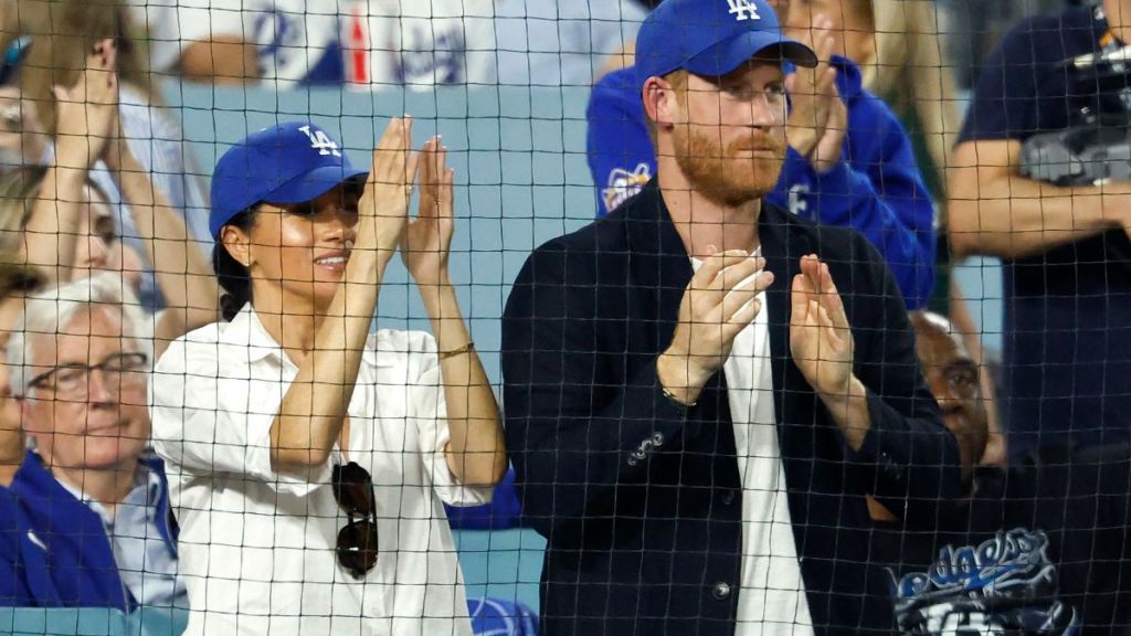 Meghan Markle Pushes Prince Harry into American Culture at Dodgers Game